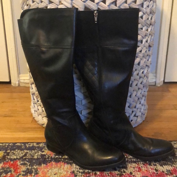 Like New! Audrey Brooke Tall Black Riding Boots - Picture 2 of 7